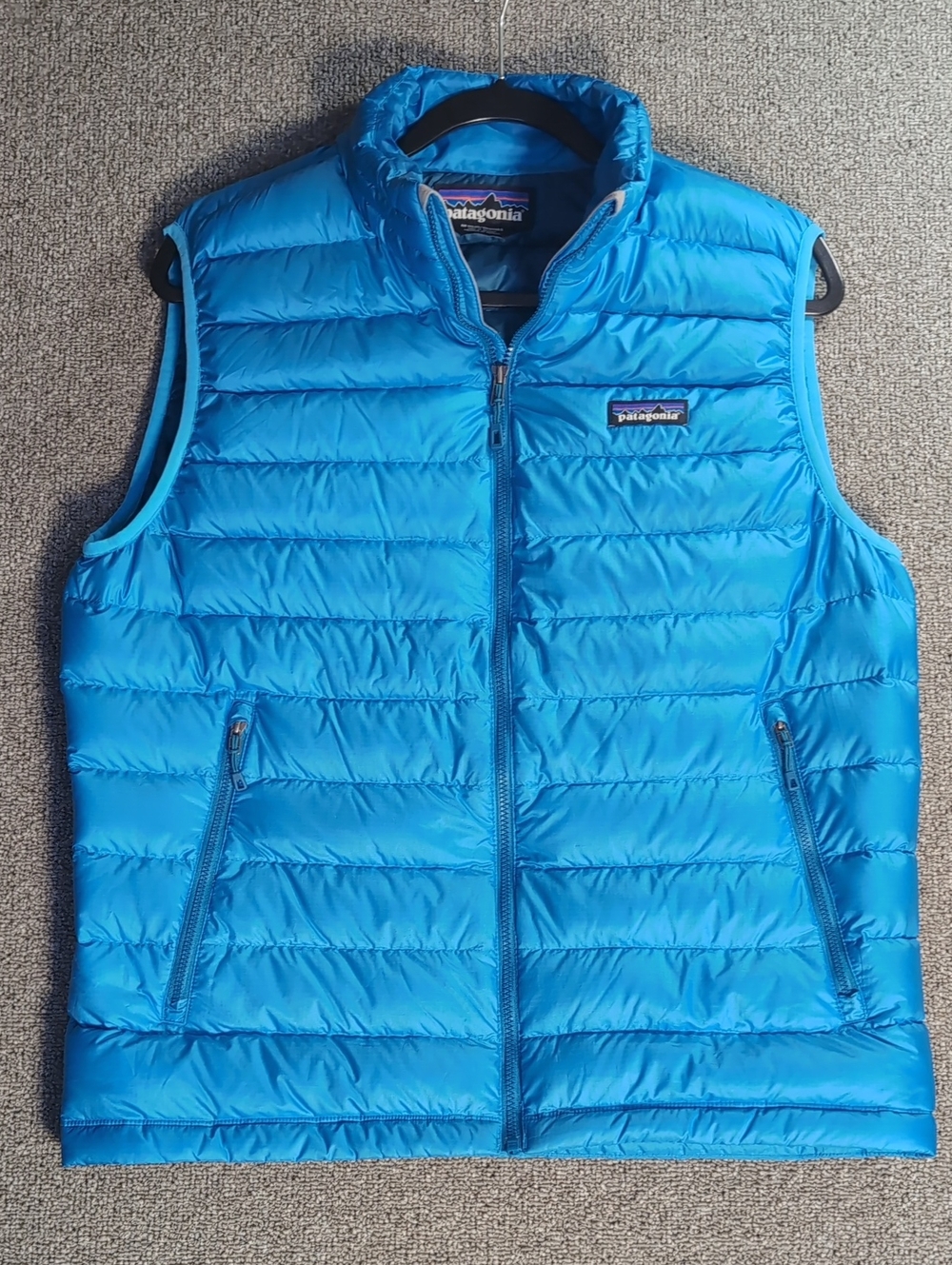 Patagonia Down Puffer Vest Size Medium in Electron Blue Preppy Fall Gorpcore